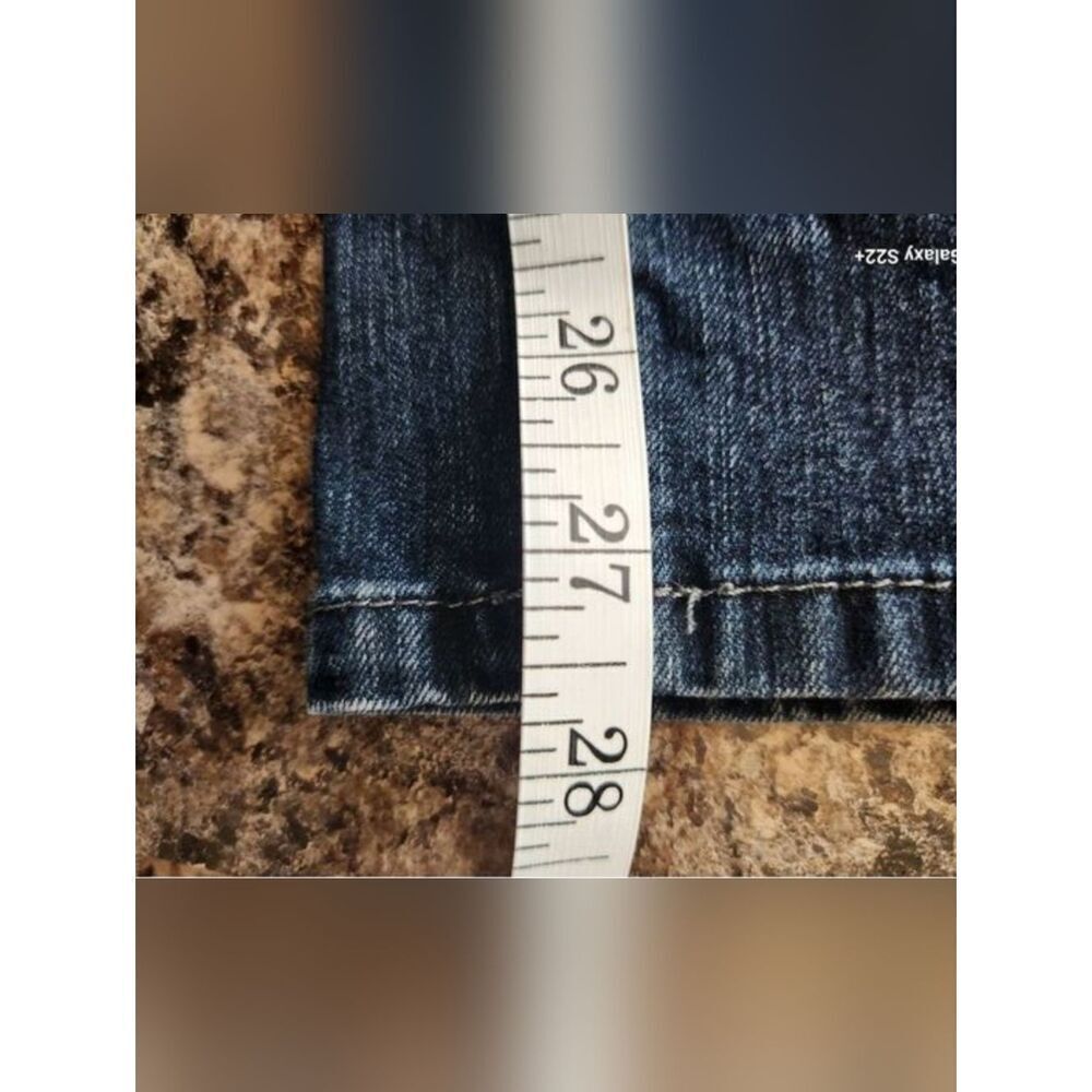 15 Faded Glory Stretch Bootcut petite Women's Blue Jeans-Pocket Stitch Detail - Picture 6 of 7